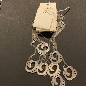 Lot of 7 “O” Initial Silver Necklaces